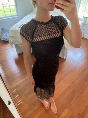 SAYLOR Eyelet and sequin Dress